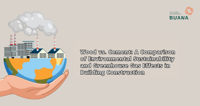 Wood vs. Cement: A Comparison of Environmental Sustainability and Greenhouse Gas Effects in Building Construction